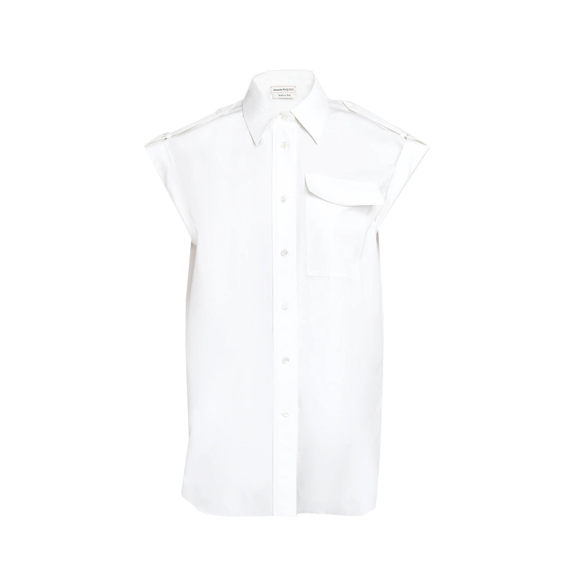 Alexander McQueen-OUTLET-SALE-Shirts WEISS-ARCHIVIST