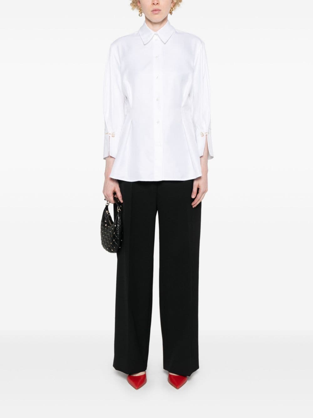 Elisabetta Franchi-OUTLET-SALE-Shirts WEISS-ARCHIVIST