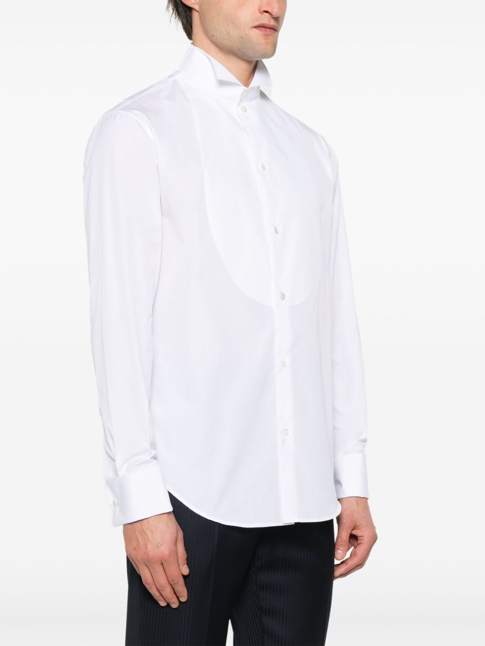 Emporio Armani-OUTLET-SALE-Shirts WEISS-ARCHIVIST