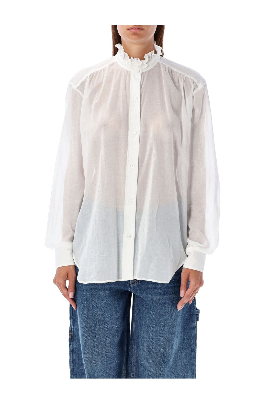 MARANT ÉTOILE-OUTLET-SALE-Shirts WEISS-ARCHIVIST