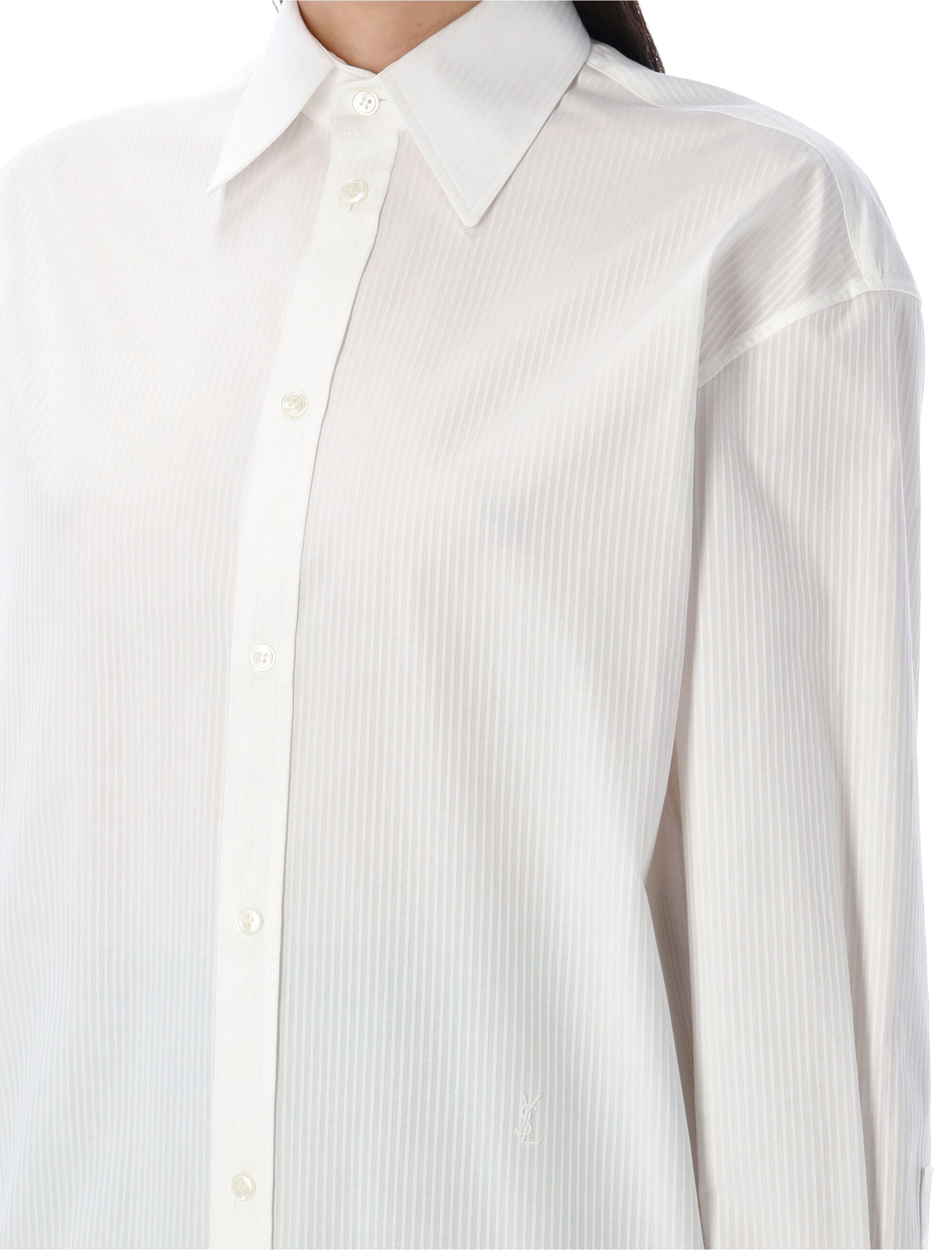 Saint Laurent Paris-OUTLET-SALE-Shirts WEISS-ARCHIVIST