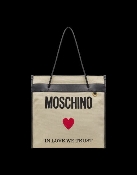 MOSCHINO-OUTLET-SALE-Shopper BEIGE-ARCHIVIST