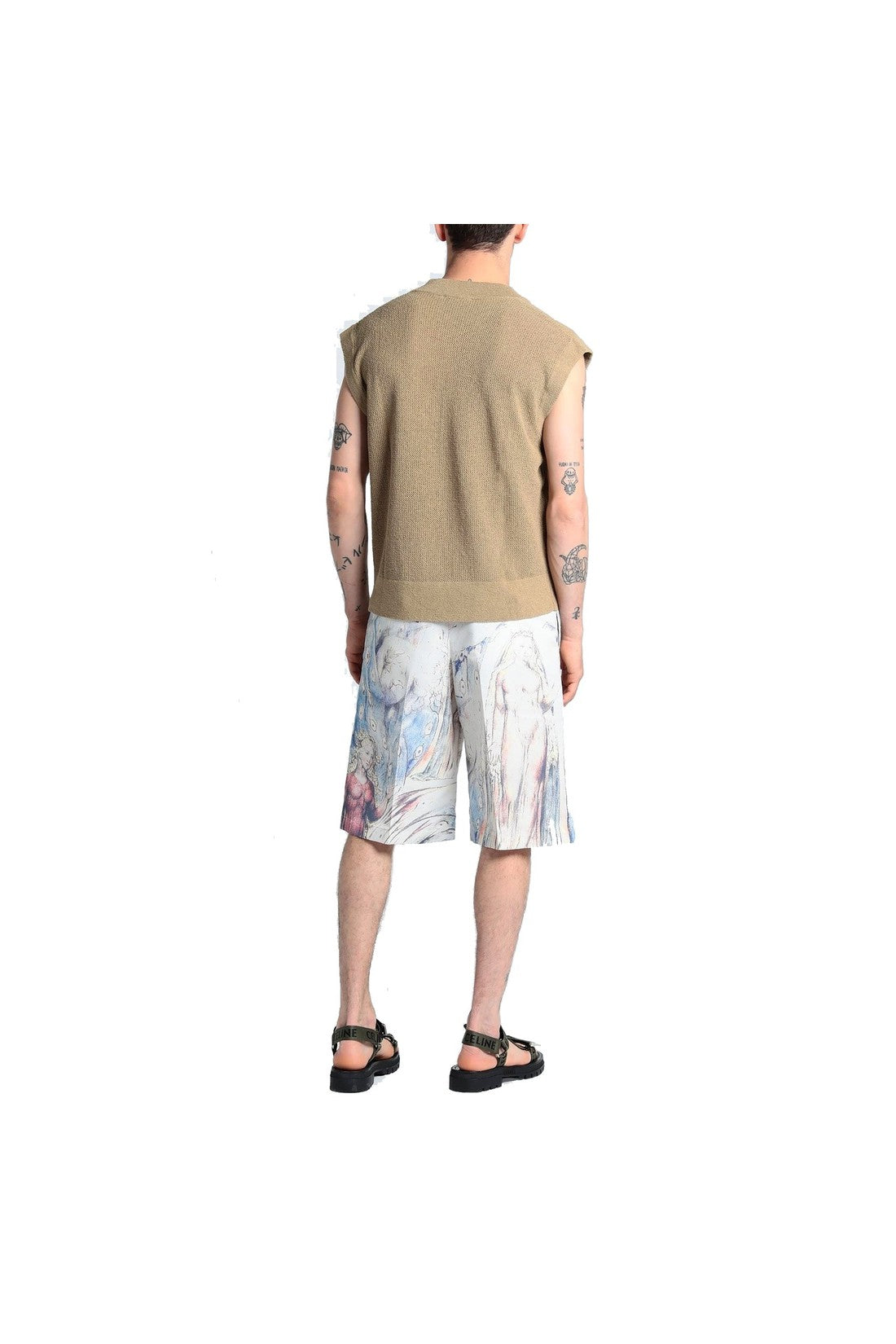 ALEXANDER MCQUEEN-OUTLET-SALE-Short Beige-ARCHIVIST