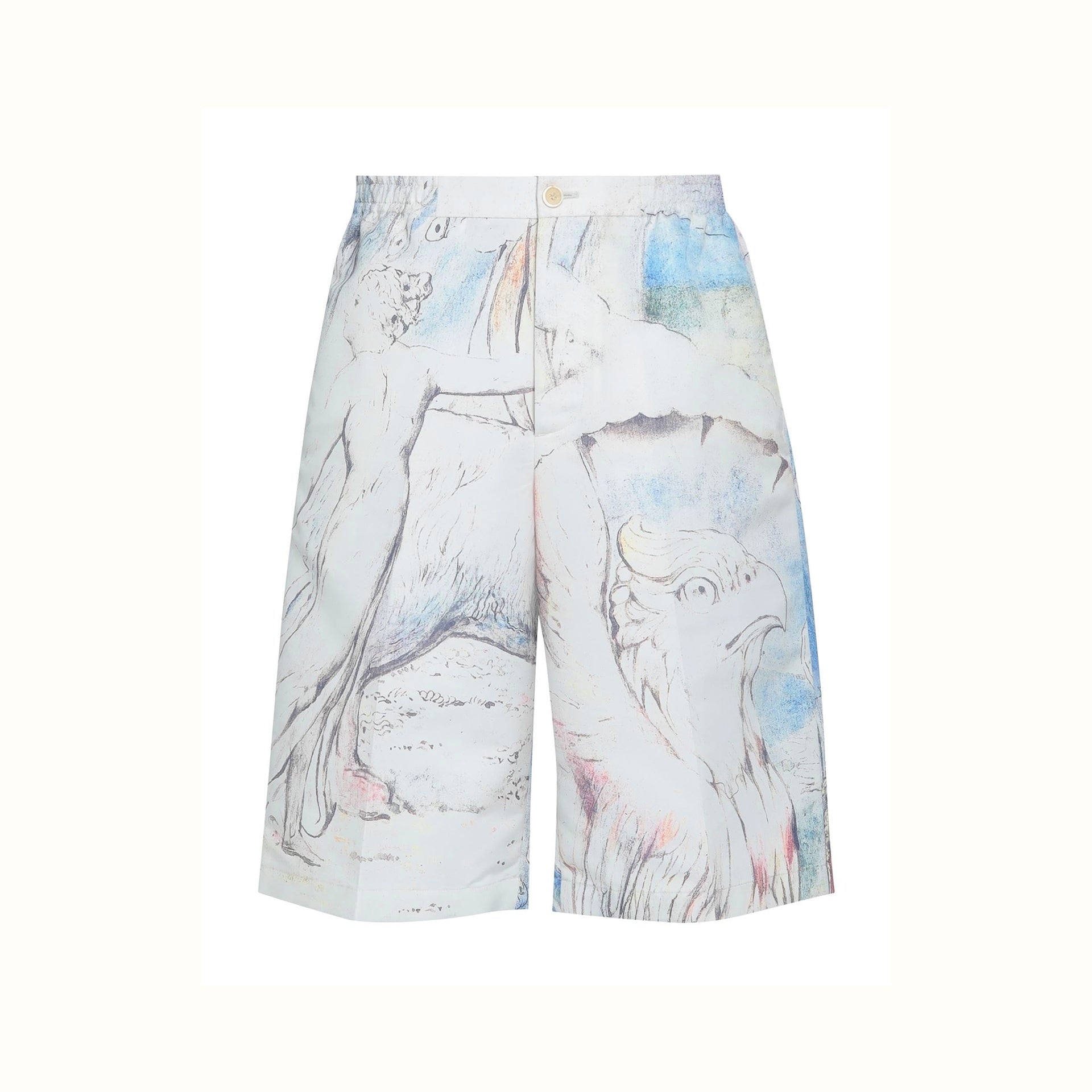 ALEXANDER MCQUEEN-OUTLET-SALE-Short Beige-ARCHIVIST