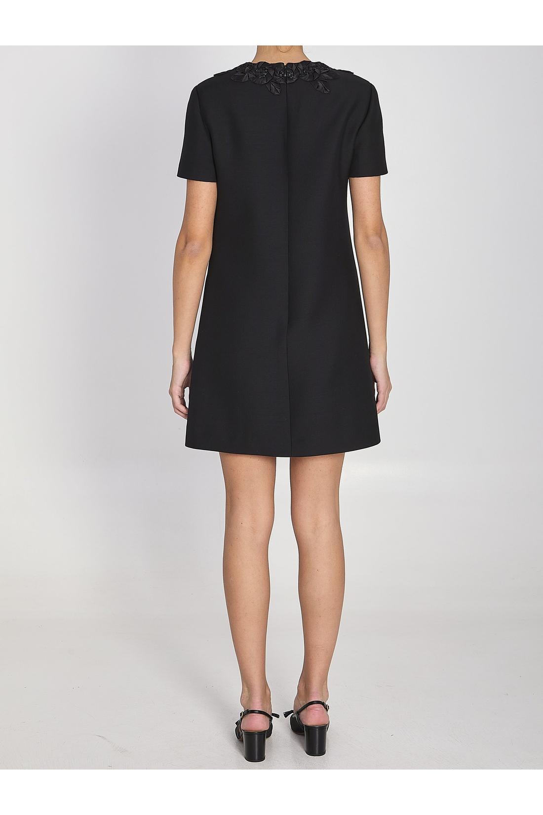 Valentino Garavani-OUTLET-SALE-Short dress with embroidery-ARCHIVIST