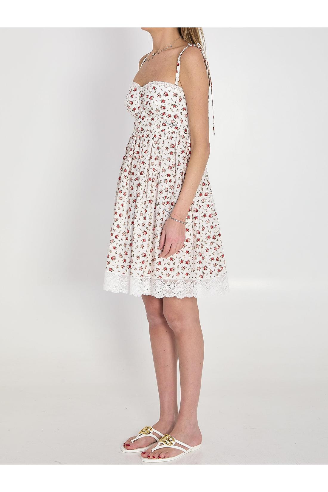 Dolce & Gabbana-OUTLET-SALE-Short poplin dress-ARCHIVIST