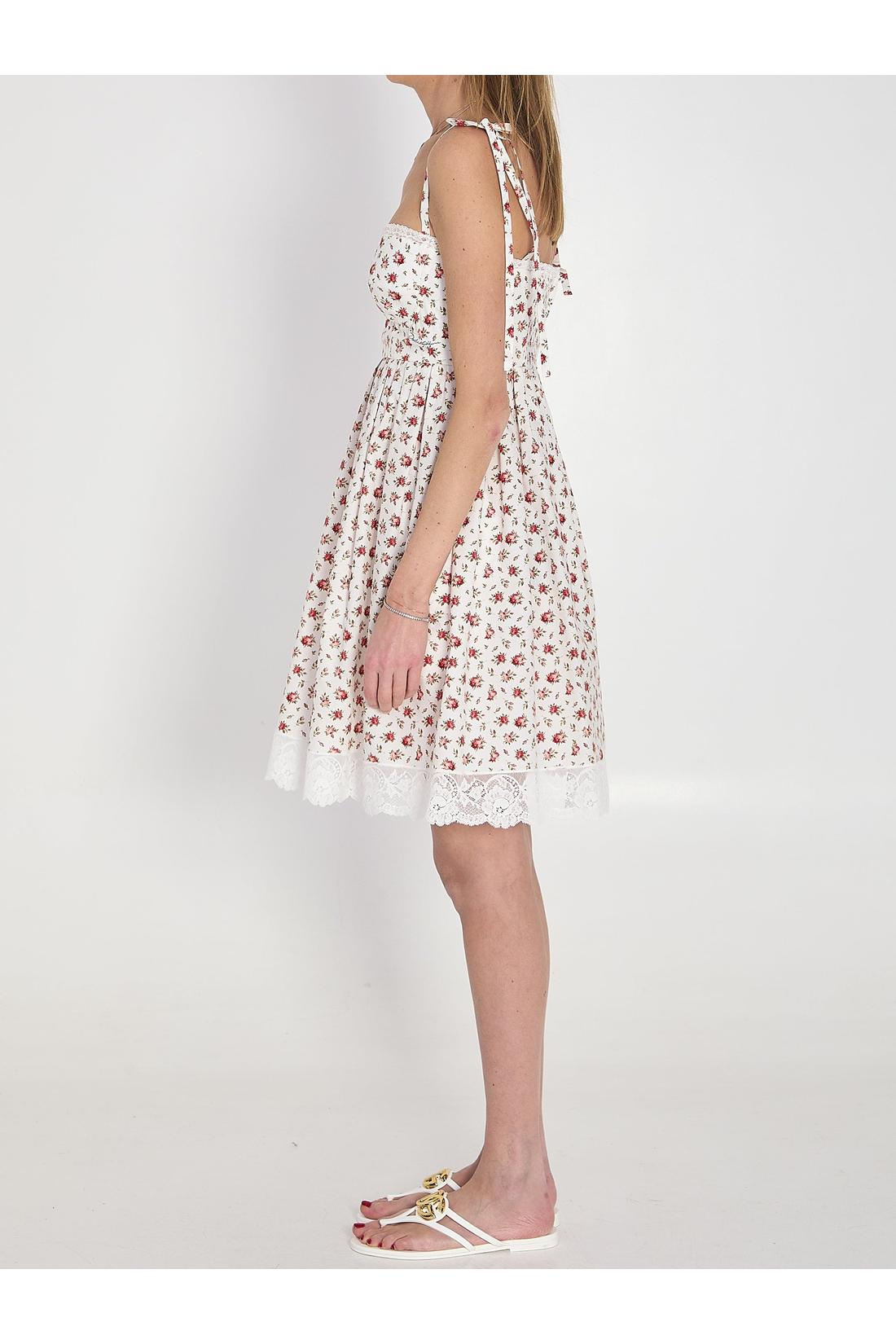 Dolce & Gabbana-OUTLET-SALE-Short poplin dress-ARCHIVIST