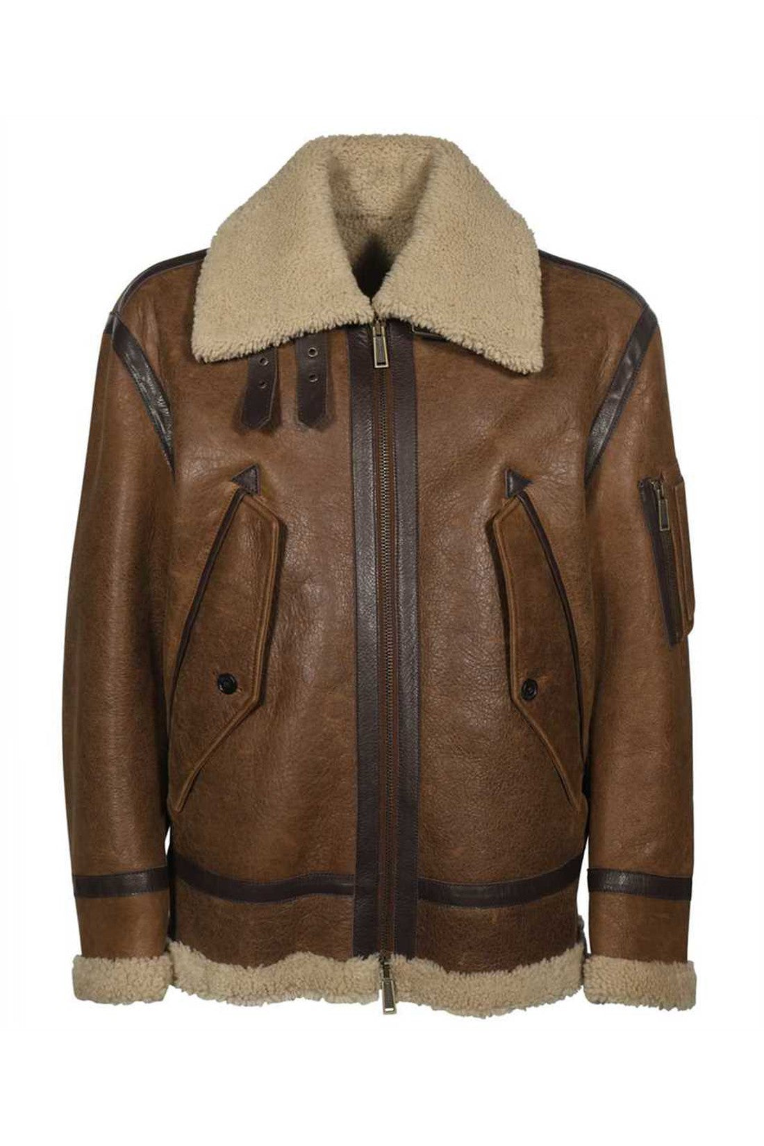 Dsquared2-OUTLET-SALE-Short sheepskin jacket-ARCHIVIST