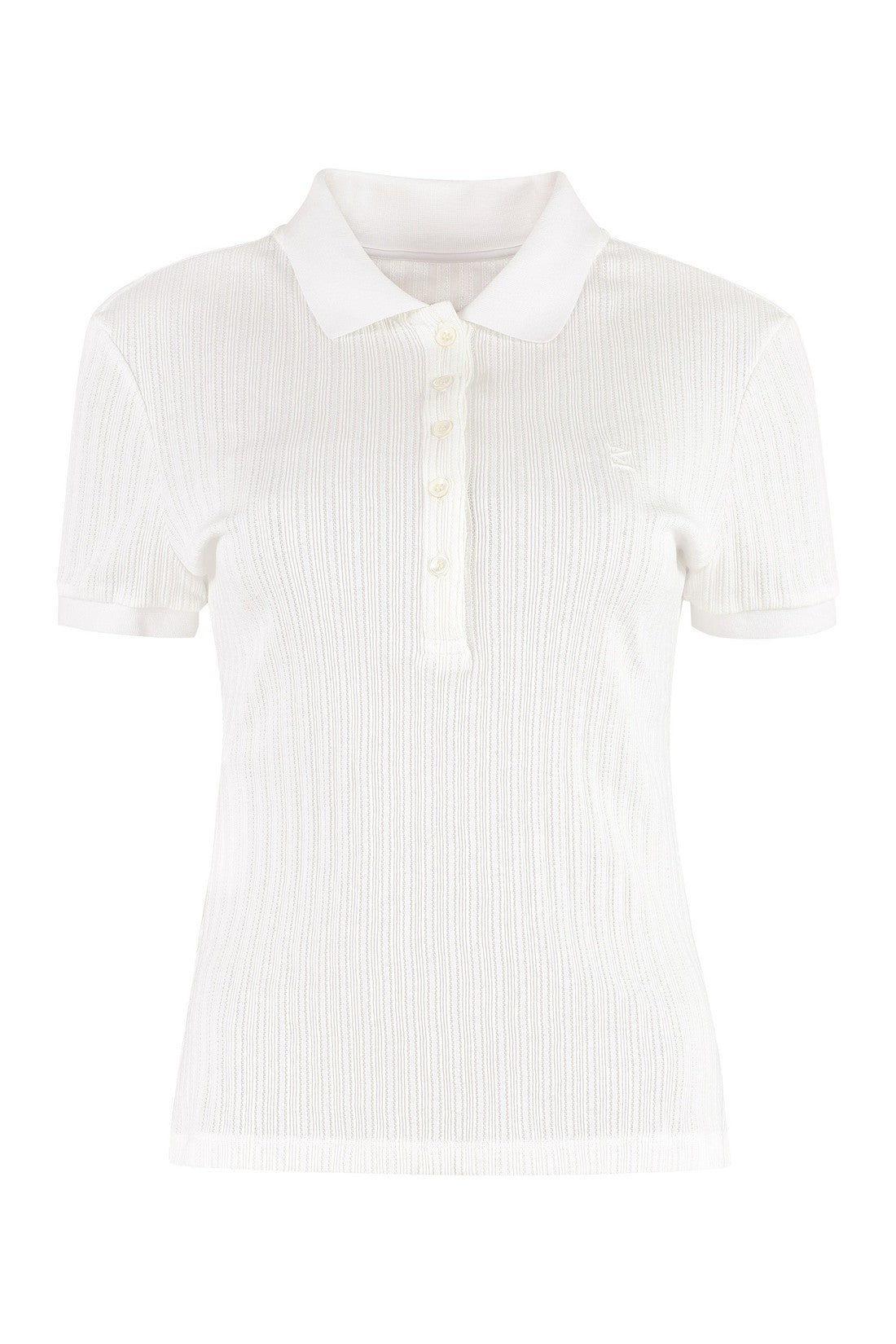 Maison Margiela-OUTLET-SALE-Short sleeve cotton polo shirt-ARCHIVIST