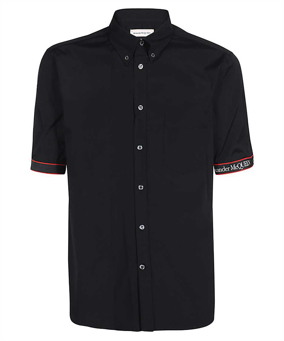 Alexander McQueen-OUTLET-SALE-Short sleeve cotton shirt-ARCHIVIST