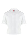 Thom Browne-OUTLET-SALE-Short sleeve cotton shirt-ARCHIVIST