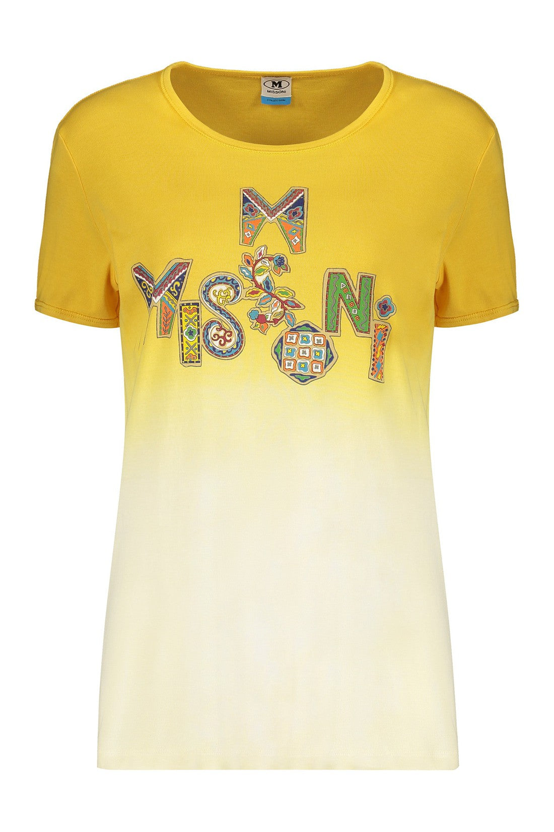 M Missoni-OUTLET-SALE-Short sleeve printed cotton t-shirt-ARCHIVIST