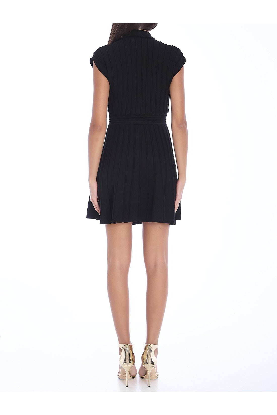 BALMAIN-OUTLET-SALE-Short velvet dress-ARCHIVIST