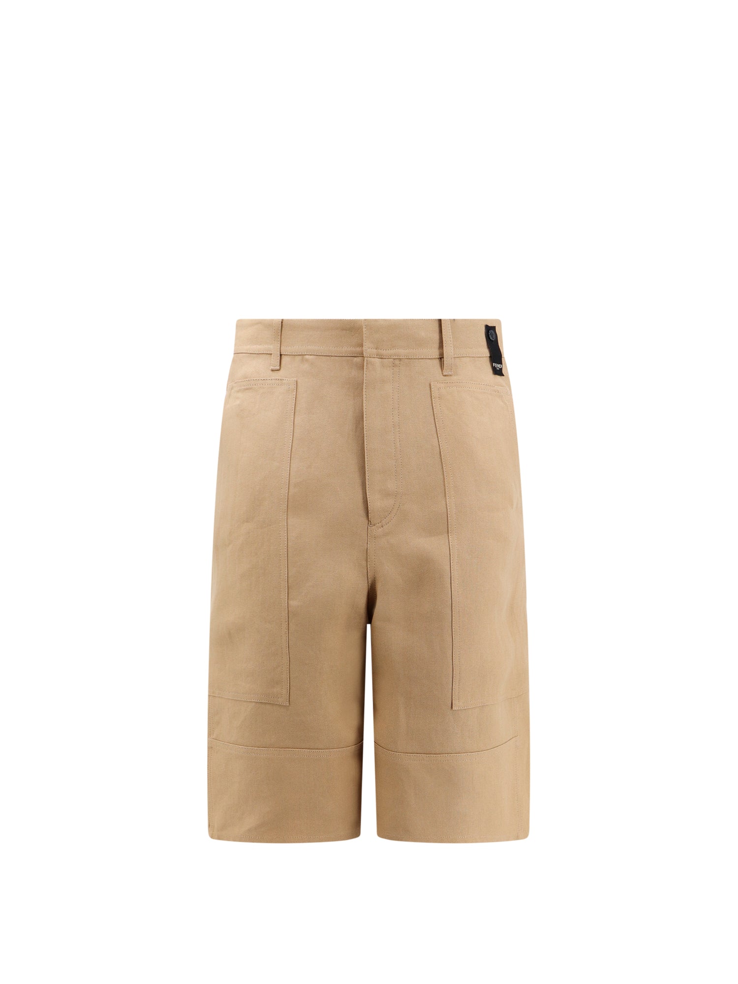 FENDI-OUTLET-SALE-Shorts BEIGE-ARCHIVIST