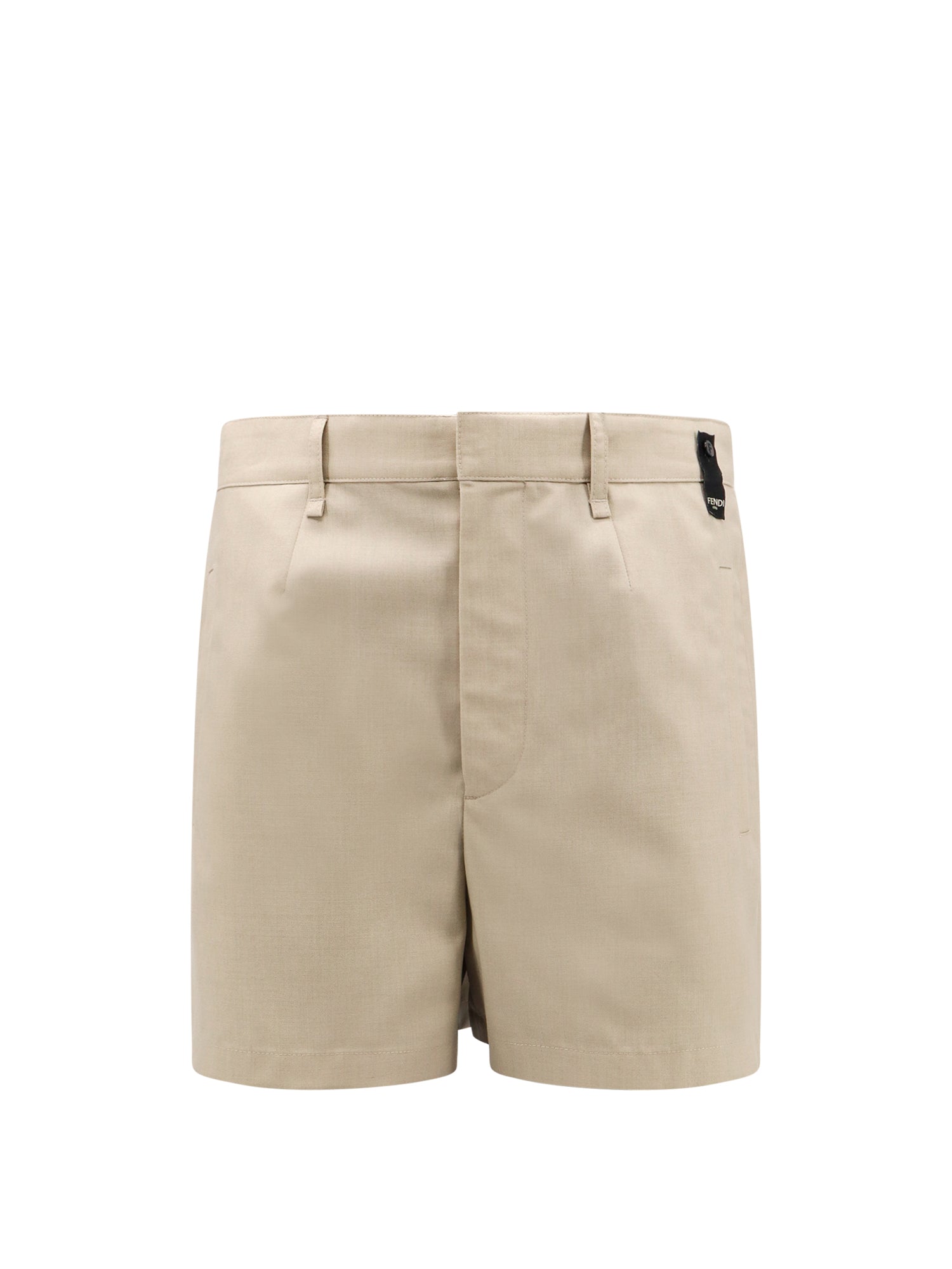 FENDI-OUTLET-SALE-Shorts BEIGE-ARCHIVIST