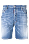 DSQUARED2-OUTLET-SALE-Shorts BLAU-ARCHIVIST