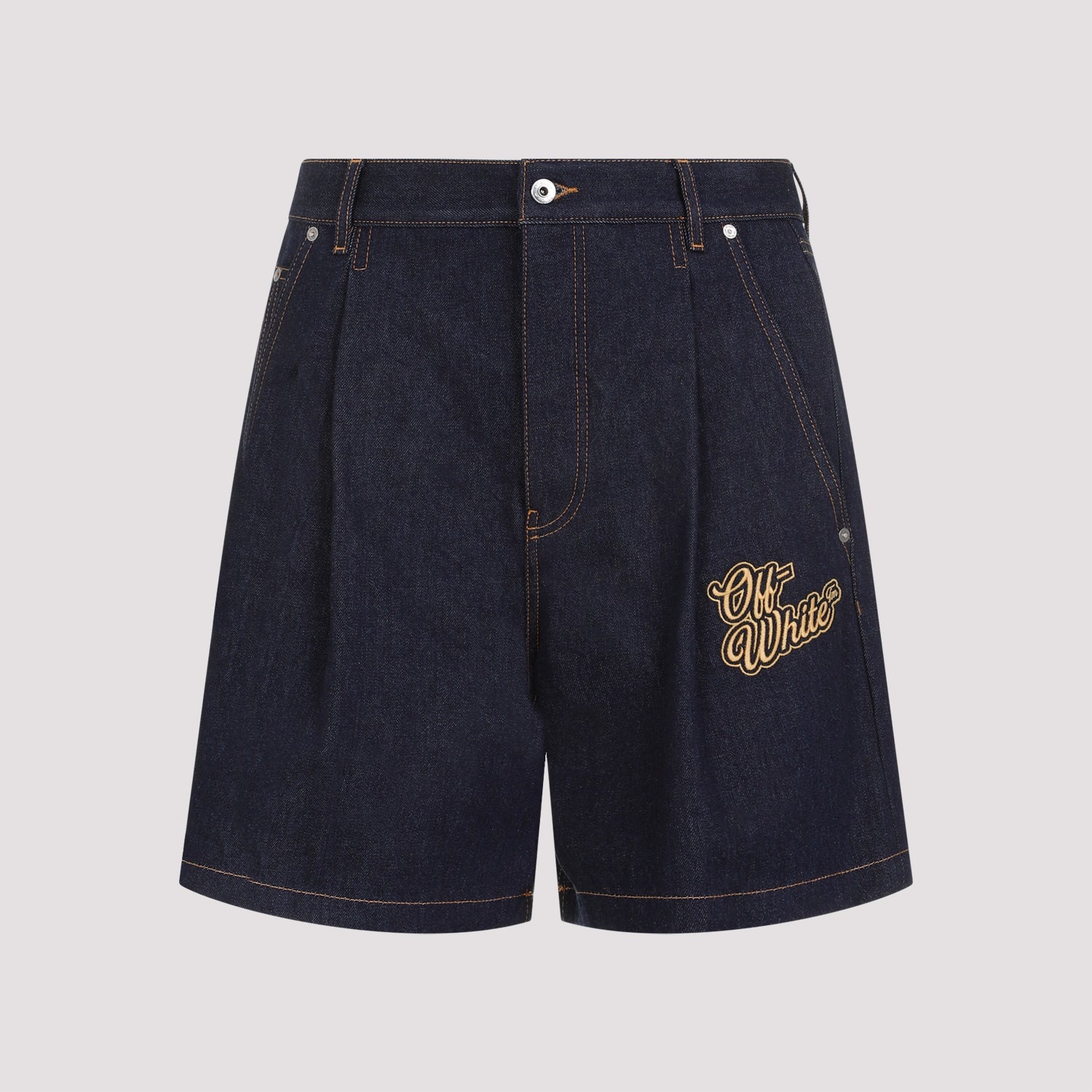 OFF-WHITE-OUTLET-SALE-Shorts BLAU-ARCHIVIST