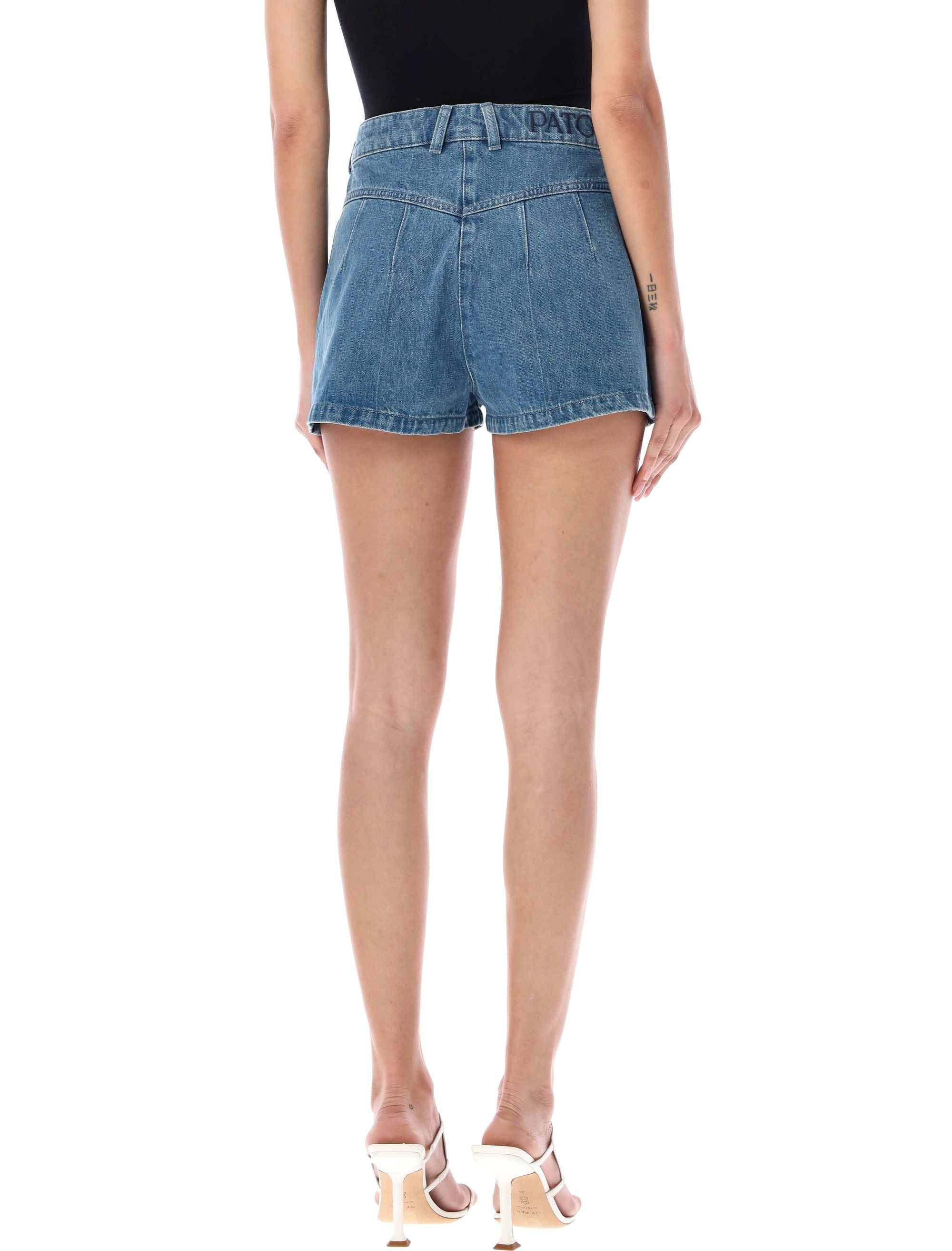 PATOU-OUTLET-SALE-Shorts BLAU-ARCHIVIST