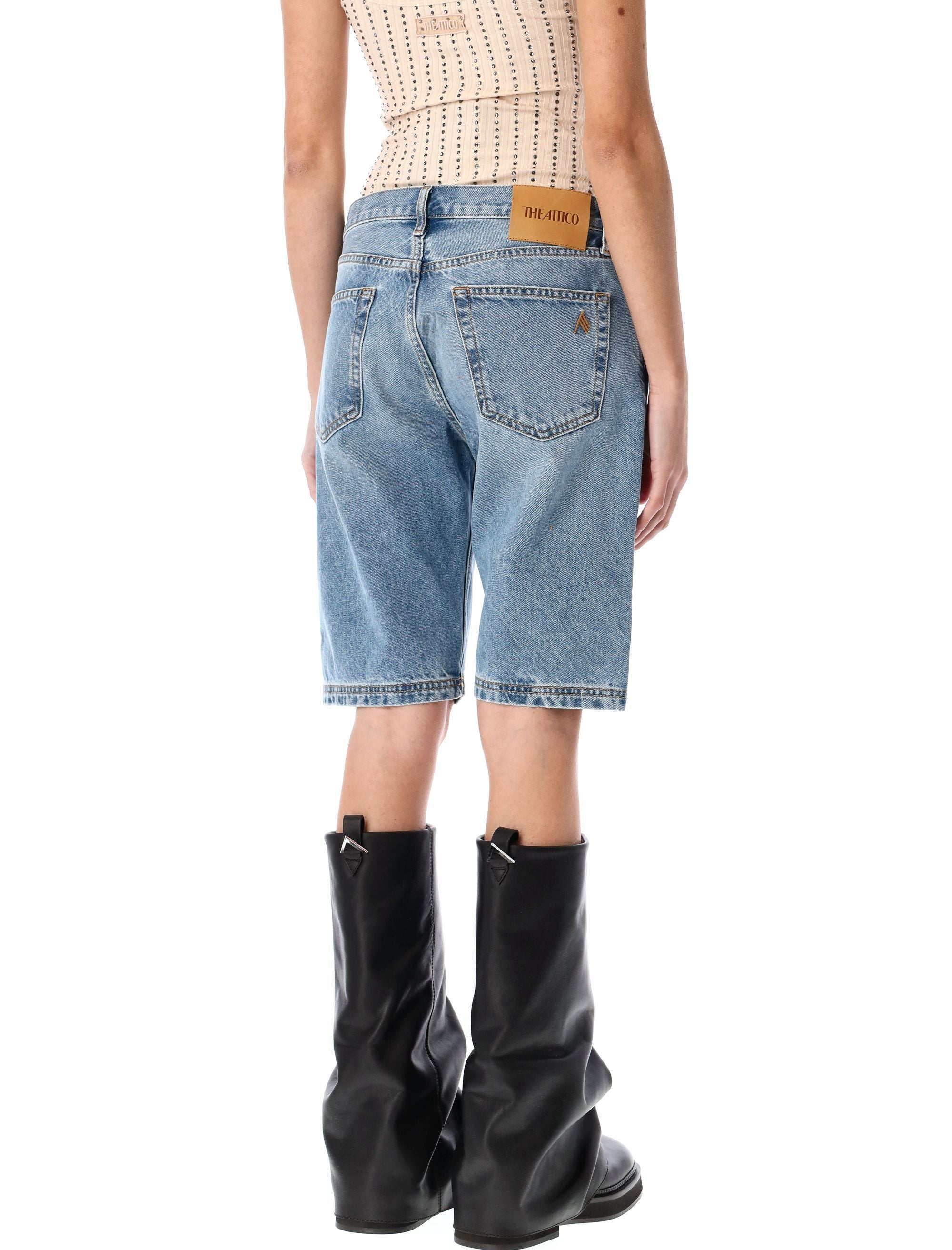 The Attico-OUTLET-SALE-Shorts BLAU-ARCHIVIST