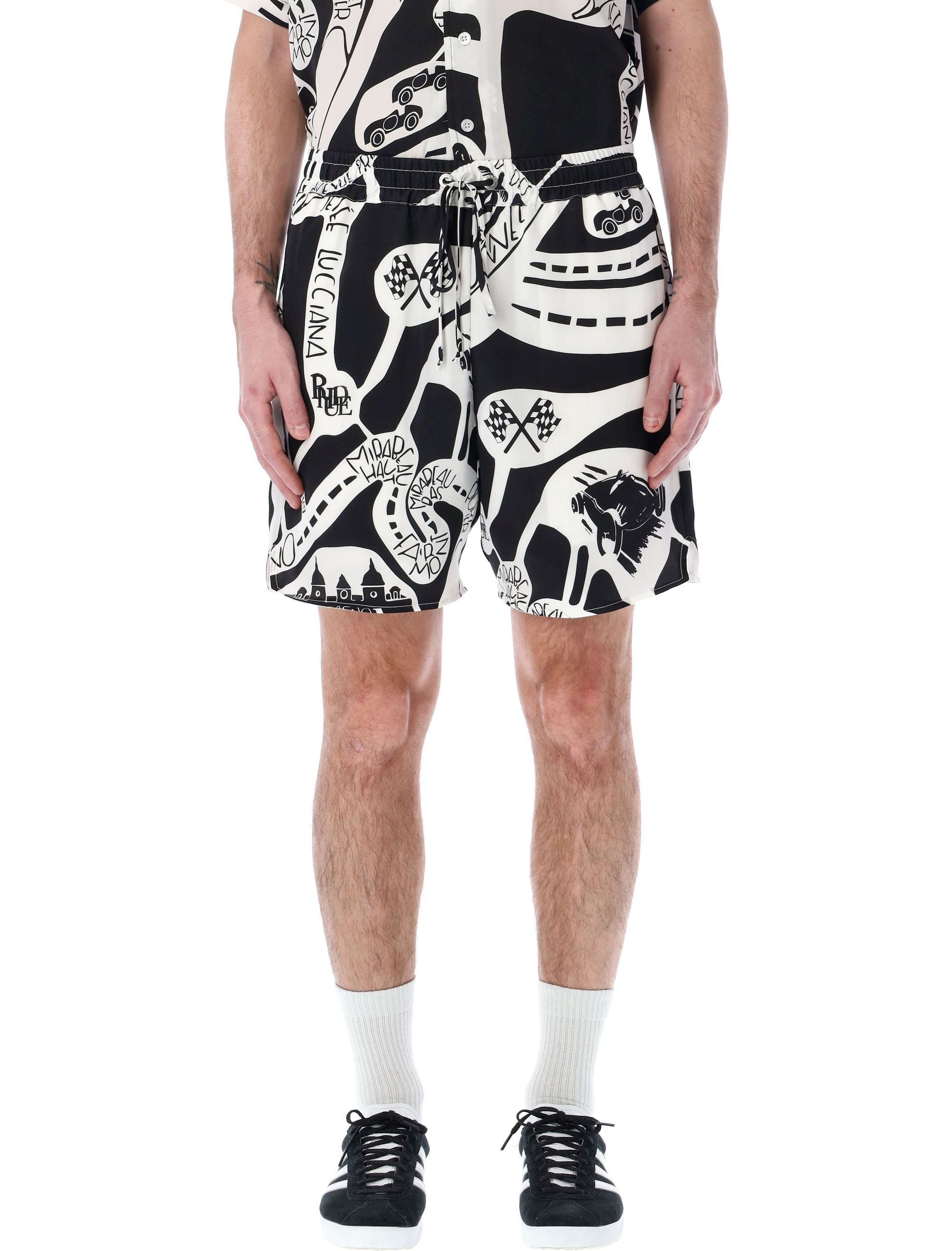 RHUDE-OUTLET-SALE-Shorts SCHWARZ-ARCHIVIST