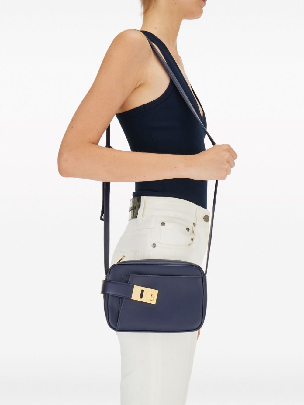 Ferragamo-OUTLET-SALE-Shoulder Bag BLAU-ARCHIVIST