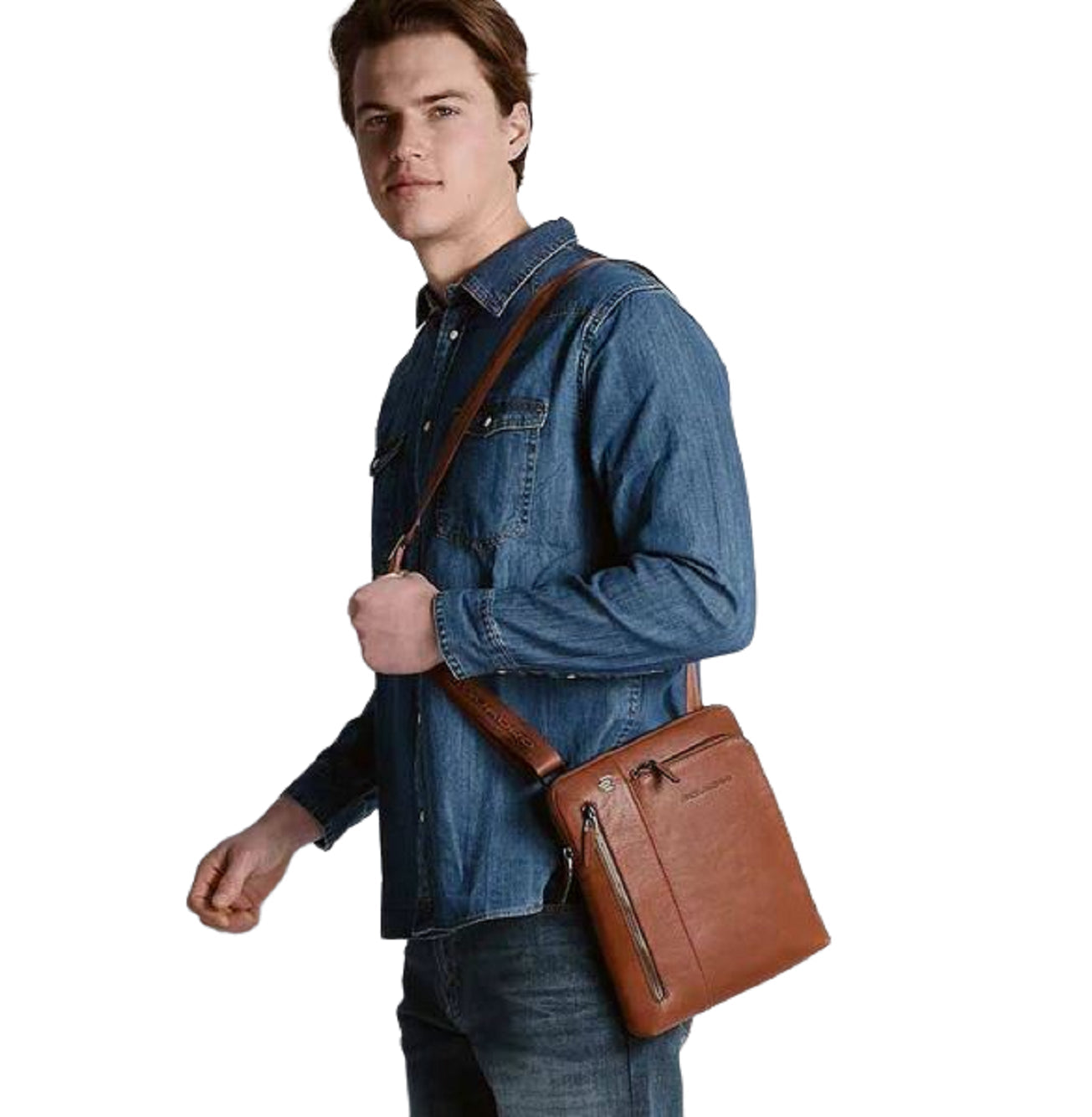 PIQUADRO-OUTLET-SALE-Shoulder Bag BLAU-ARCHIVIST