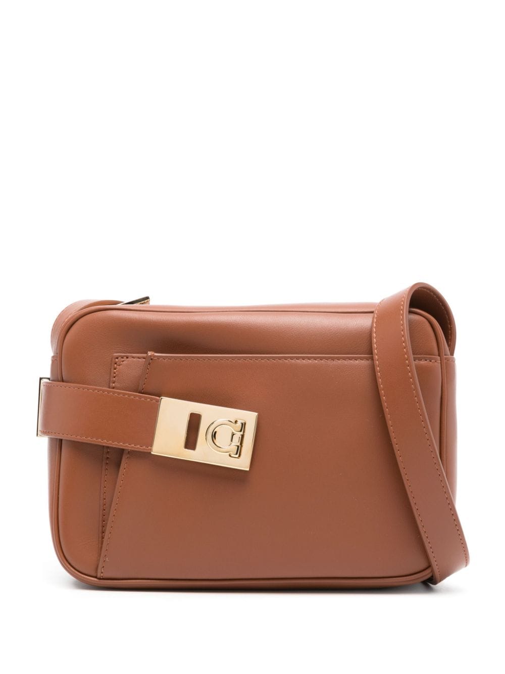 Ferragamo-OUTLET-SALE-Shoulder Bag BRAUN-ARCHIVIST