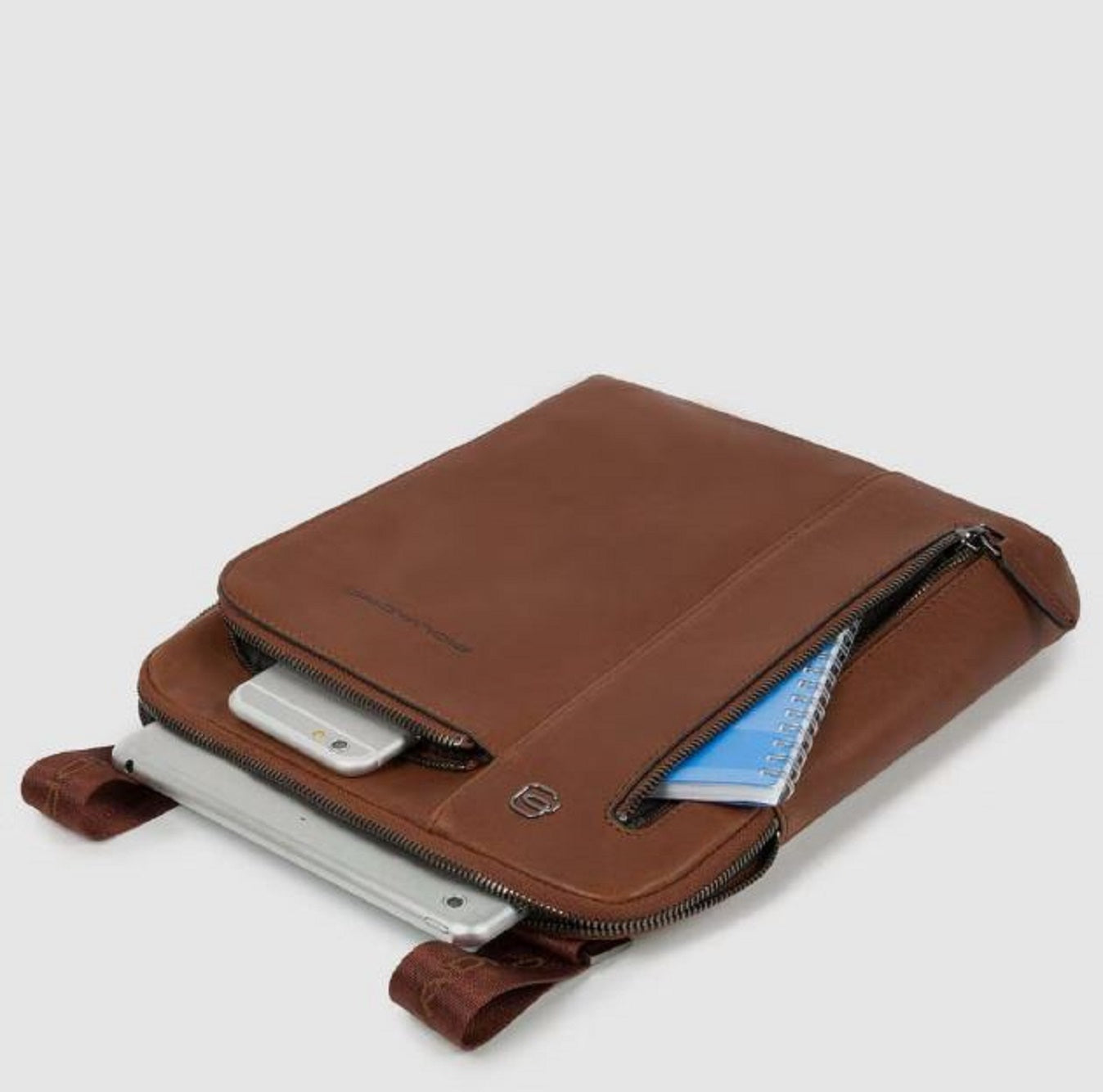 PIQUADRO-OUTLET-SALE-Shoulder Bag BRAUN-ARCHIVIST