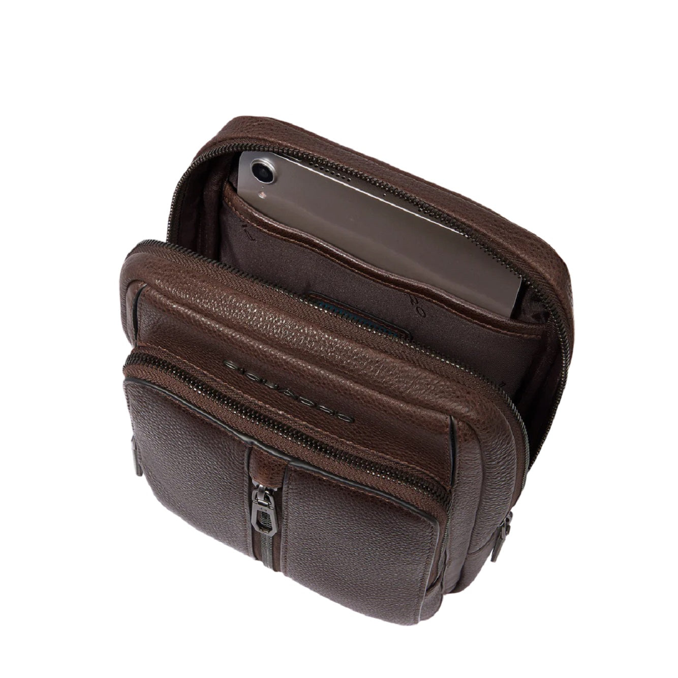 PIQUADRO-OUTLET-SALE-Shoulder Bag BRAUN-ARCHIVIST