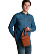 PIQUADRO-OUTLET-SALE-Shoulder Bag BRAUN-ARCHIVIST