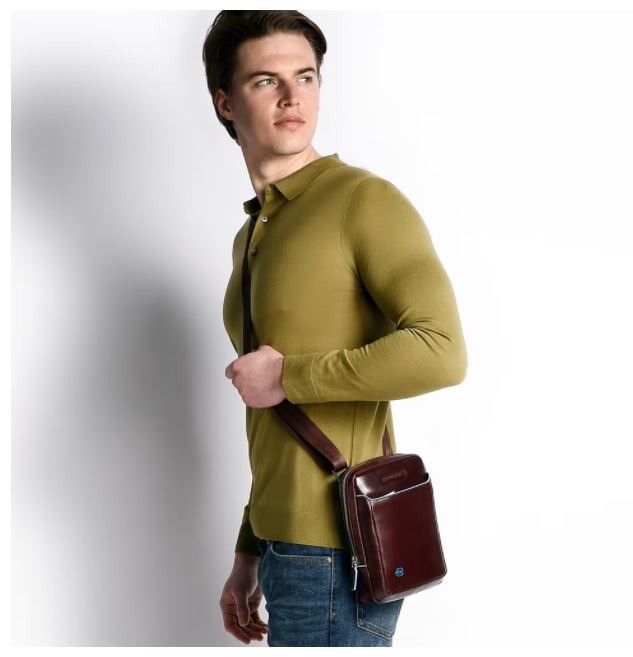 PIQUADRO-OUTLET-SALE-Shoulder Bag BRAUN-ARCHIVIST