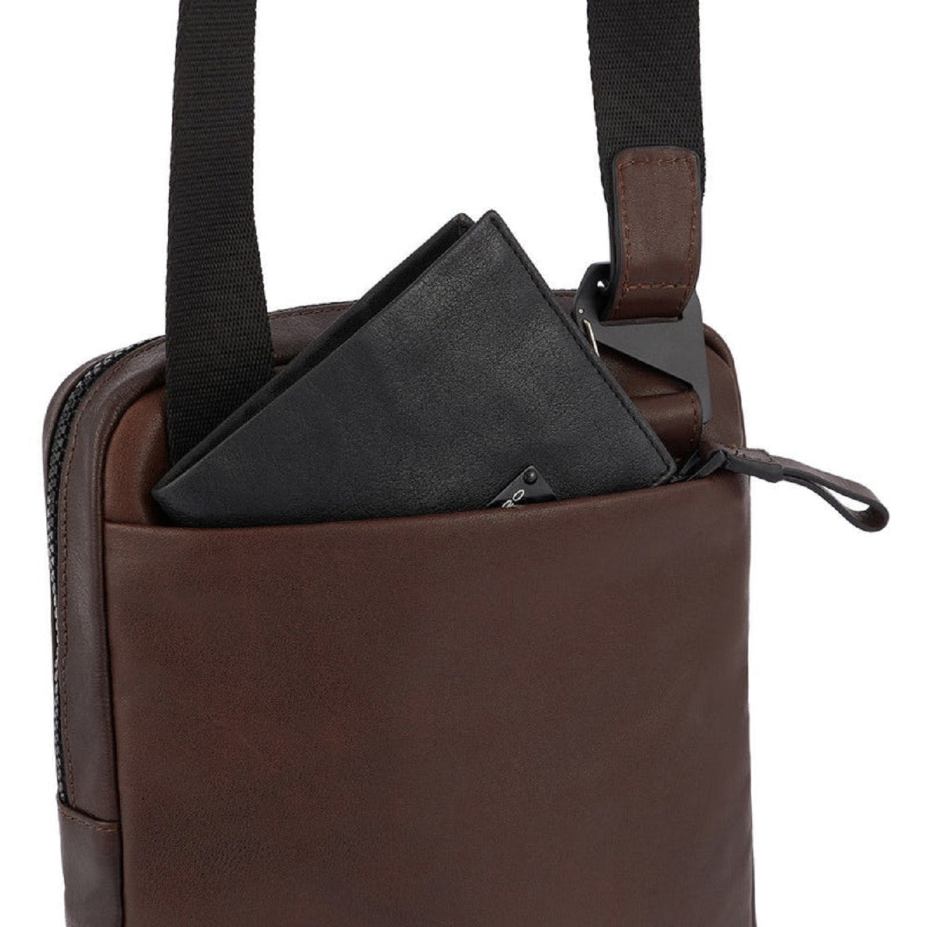 PIQUADRO-OUTLET-SALE-Shoulder Bag BRAUN-ARCHIVIST