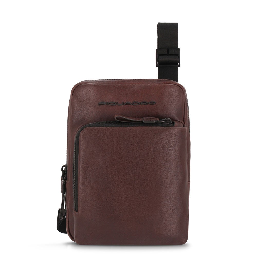 PIQUADRO-OUTLET-SALE-Shoulder Bag BRAUN-ARCHIVIST