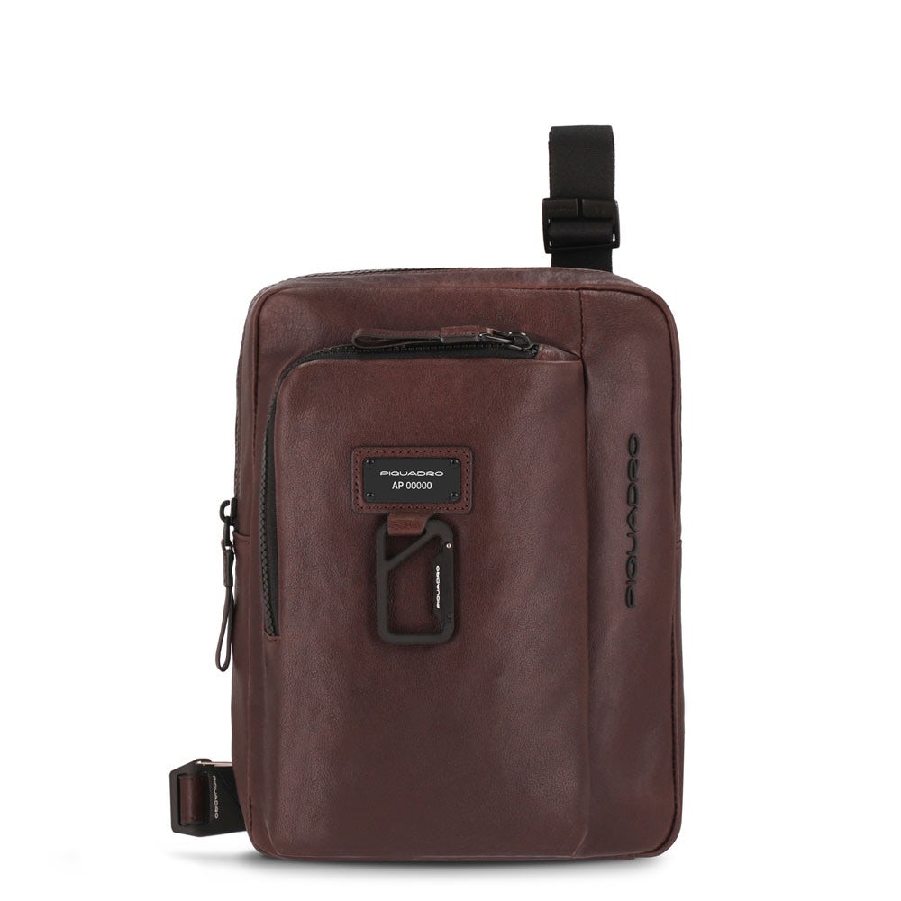 PIQUADRO-OUTLET-SALE-Shoulder Bag BRAUN-ARCHIVIST