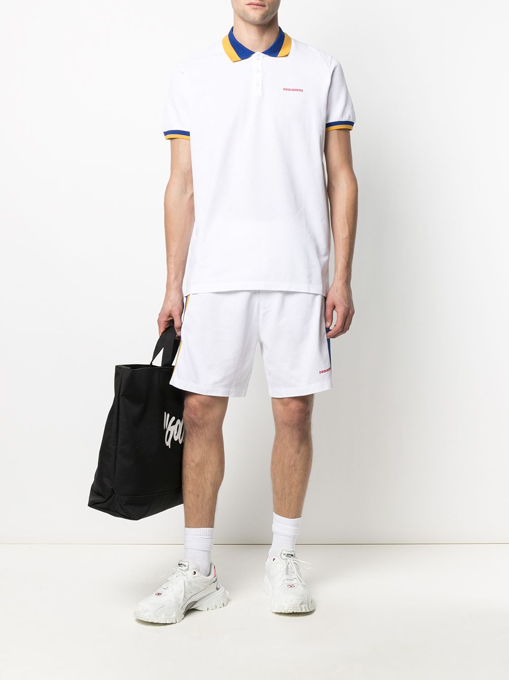 Dsquared2-OUTLET-SALE-Side Stripe Logo Shorts-ARCHIVIST