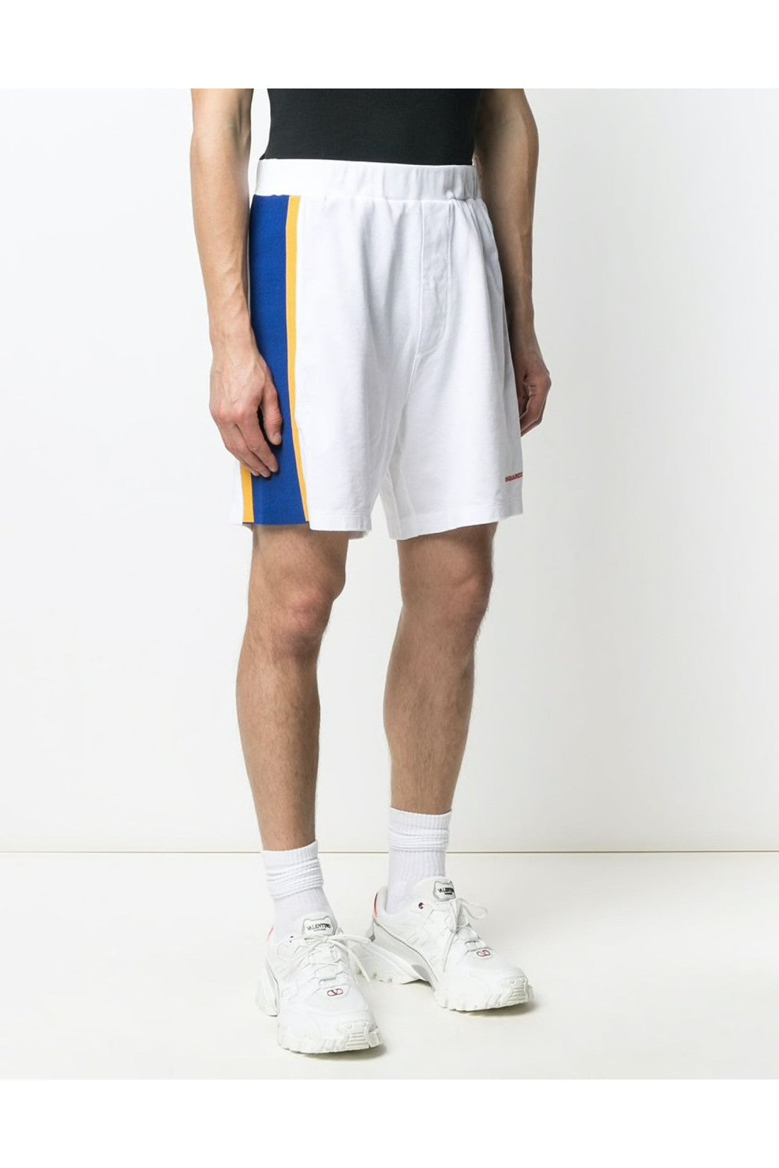 Dsquared2-OUTLET-SALE-Side Stripe Logo Shorts-ARCHIVIST