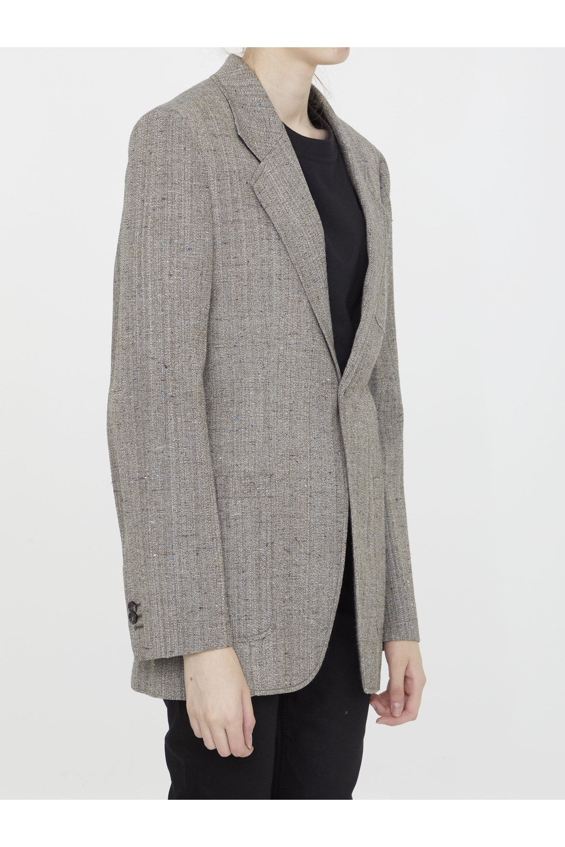 BOTTEGA VENETA-OUTLET-SALE-Silk and viscose jacket-ARCHIVIST