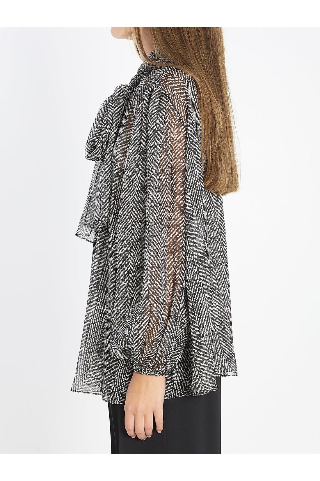 Dolce & Gabbana-OUTLET-SALE-Silk chiffon blouse-ARCHIVIST