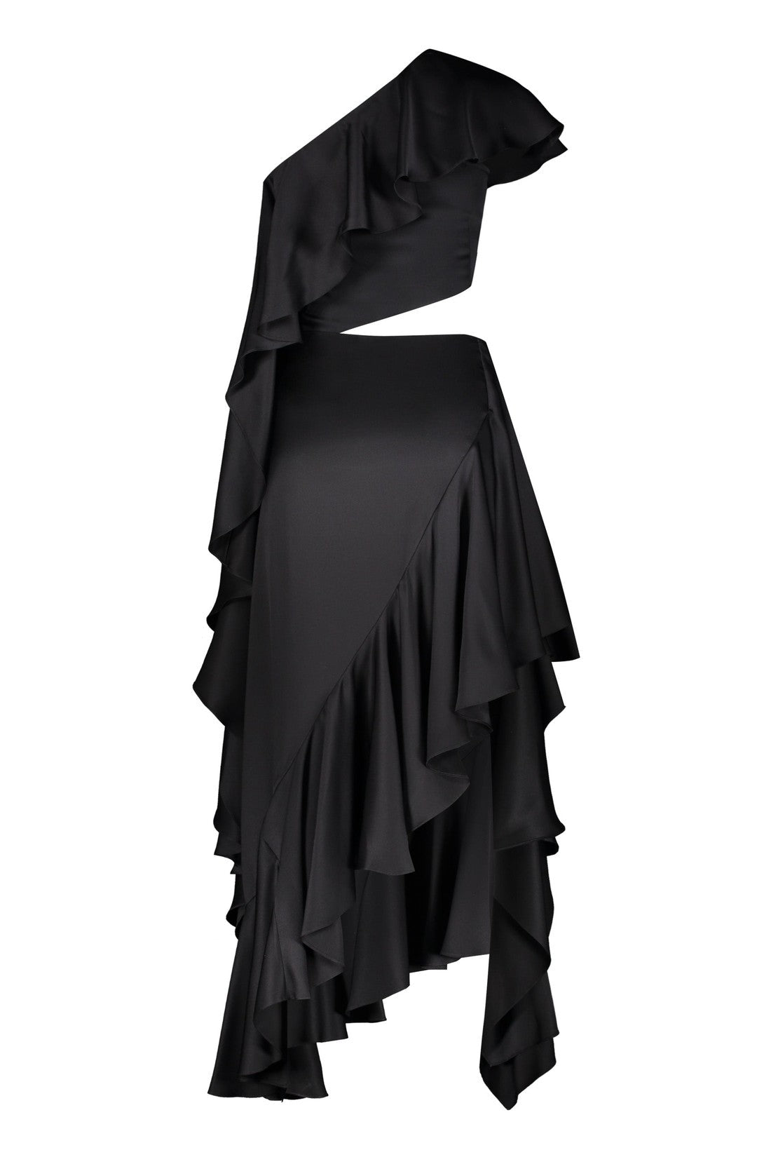 Alexander McQueen-OUTLET-SALE-Silk maxi dress-ARCHIVIST