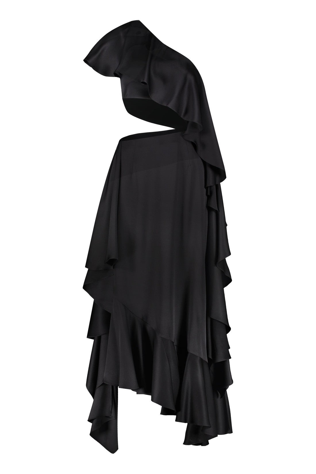 Alexander McQueen-OUTLET-SALE-Silk maxi dress-ARCHIVIST