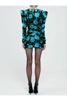 ALESSANDRA RICH-OUTLET-SALE-Silk mini dress-ARCHIVIST