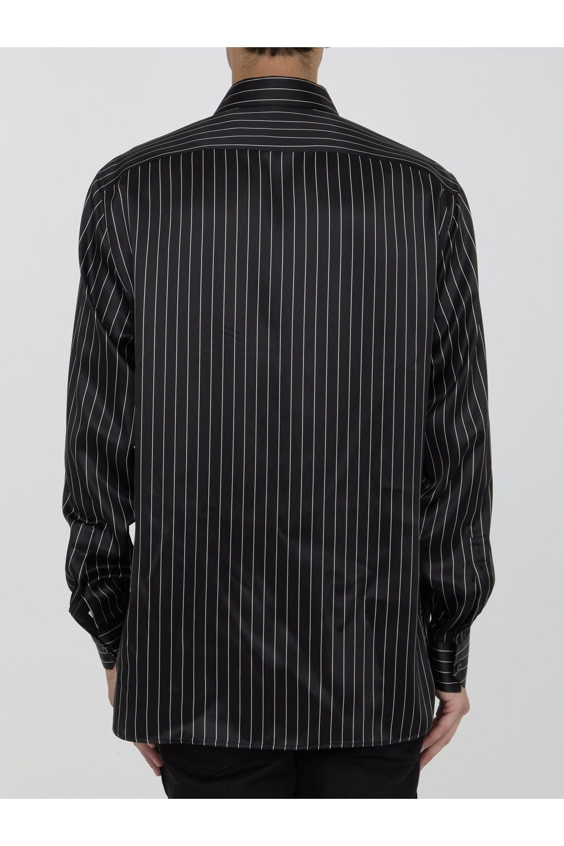 SAINT LAURENT-OUTLET-SALE-Silk satin shirt-ARCHIVIST