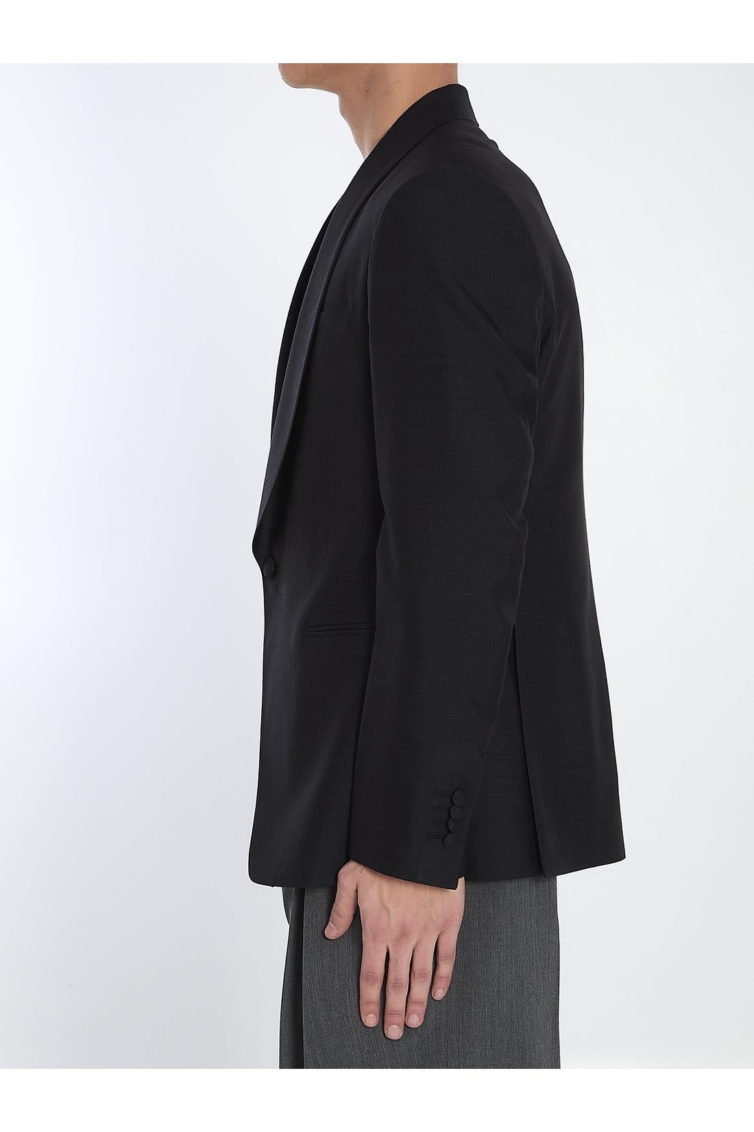 Lardini-OUTLET-SALE-Silk single-breasted jacket-ARCHIVIST