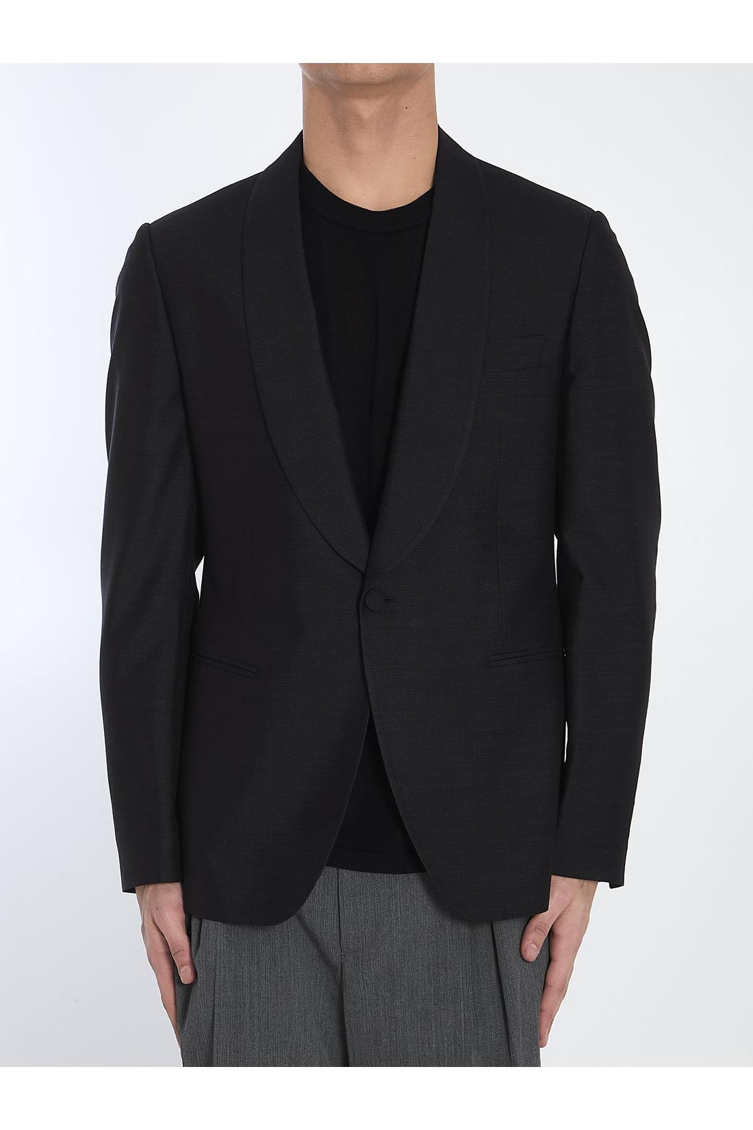 Lardini-OUTLET-SALE-Silk single-breasted jacket-ARCHIVIST