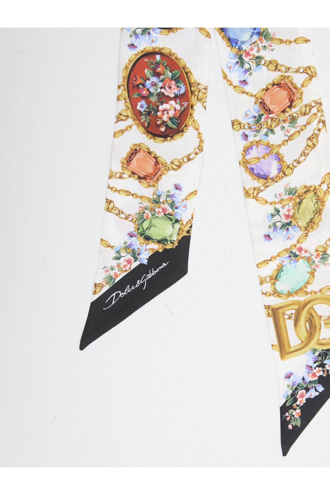 Dolce & Gabbana-OUTLET-SALE-Silk twill bandeau-ARCHIVIST
