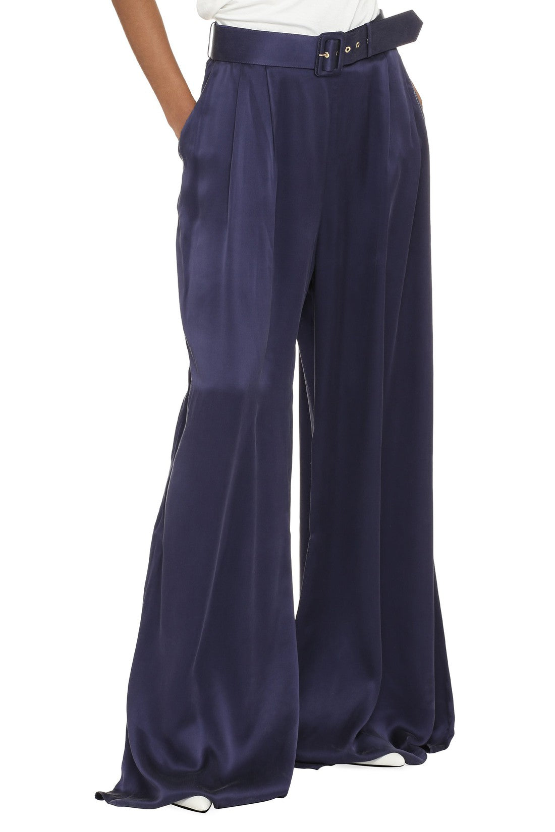 Zimmermann-OUTLET-SALE-Silk wide-leg trousers-ARCHIVIST