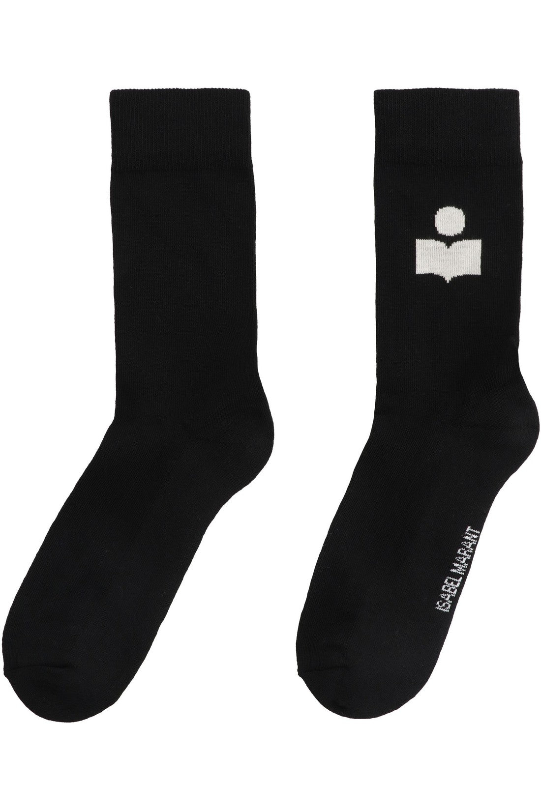 Isabel Marant-OUTLET-SALE-Siloki Logo cotton blend socks-ARCHIVIST