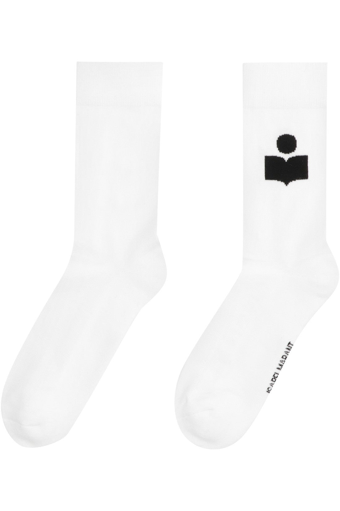 Isabel Marant-OUTLET-SALE-Siloki Logo cotton blend socks-ARCHIVIST