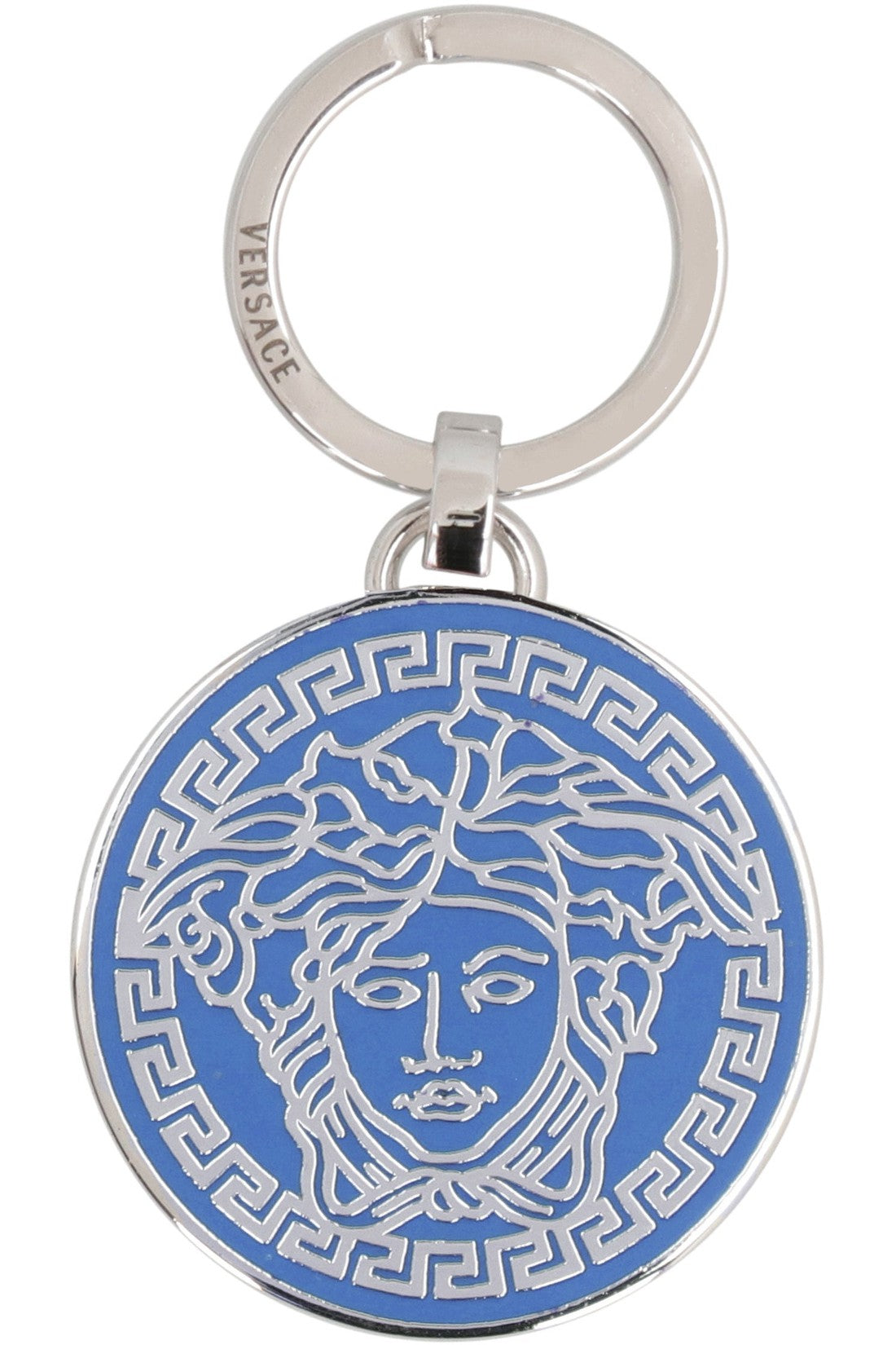 Versace-OUTLET-SALE-Silver-tone metal keyring-ARCHIVIST