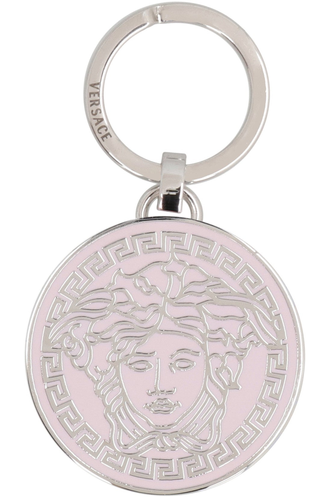 Versace-OUTLET-SALE-Silver-tone metal keyring-ARCHIVIST